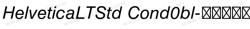 HelveticaLTStd Cond0bl字体转换